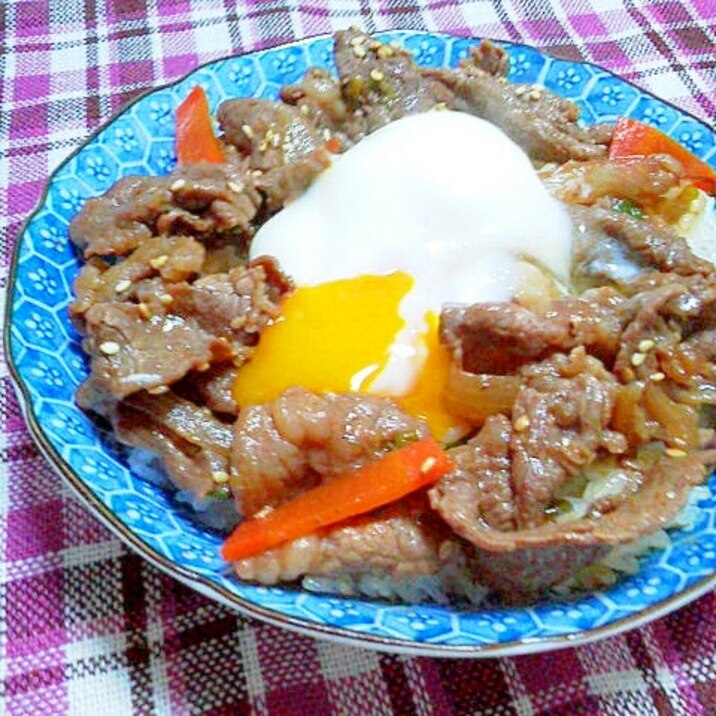 とろ~り温たまプルコギ丼